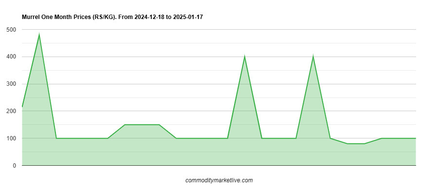 Murrel Price - One Month Chart Murrel Price - One Month Chart